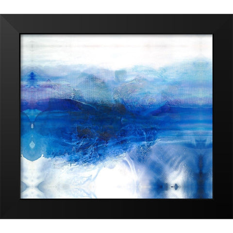 Restless Tide Black Modern Wood Framed Art Print by Guererra, Teodora