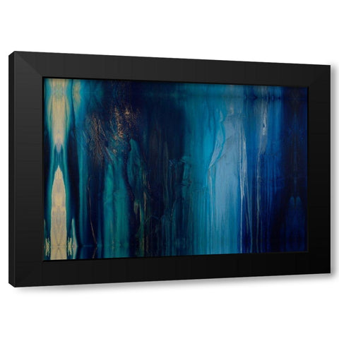 Emeralds and Sapphires Black Modern Wood Framed Art Print by Guererra, Teodora