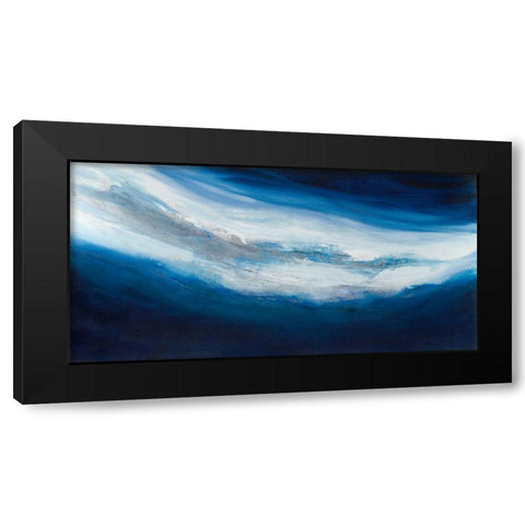 Silver Current Black Modern Wood Framed Art Print with Double Matting by Guererra, Teodora