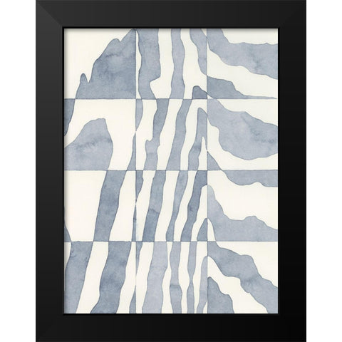 Indigo Grain IV Black Modern Wood Framed Art Print by Galapon, Nikki