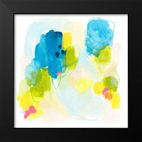 Narrative Structure I Black Modern Wood Framed Art Print by Vess, June Erica