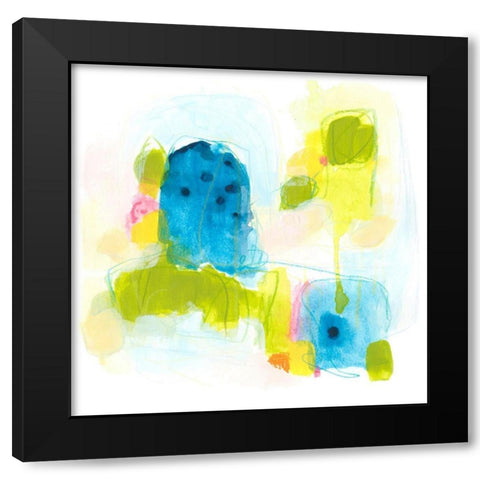 Narrative Structure IV Black Modern Wood Framed Art Print with Double Matting by Vess, June Erica
