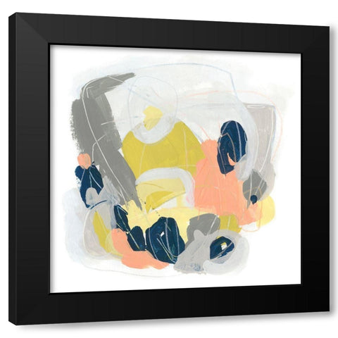 Crosstown Connector II Black Modern Wood Framed Art Print by Vess, June Erica