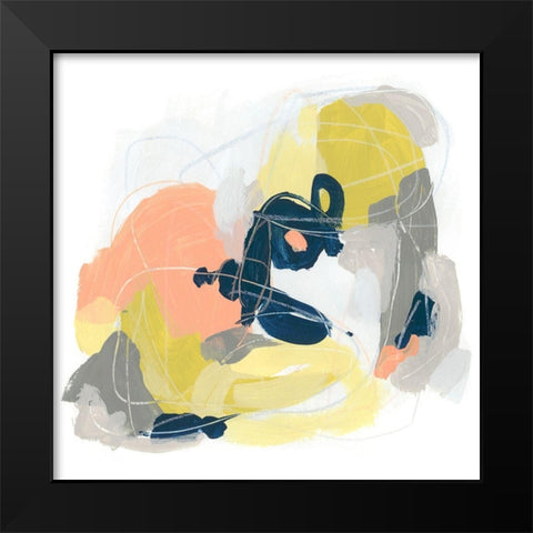 Crosstown Connector IV Black Modern Wood Framed Art Print by Vess, June Erica
