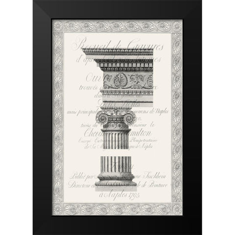 Column Overlay II Black Modern Wood Framed Art Print by Vision Studio