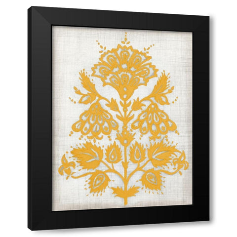 Saffron Detail I Black Modern Wood Framed Art Print by Meagher, Megan