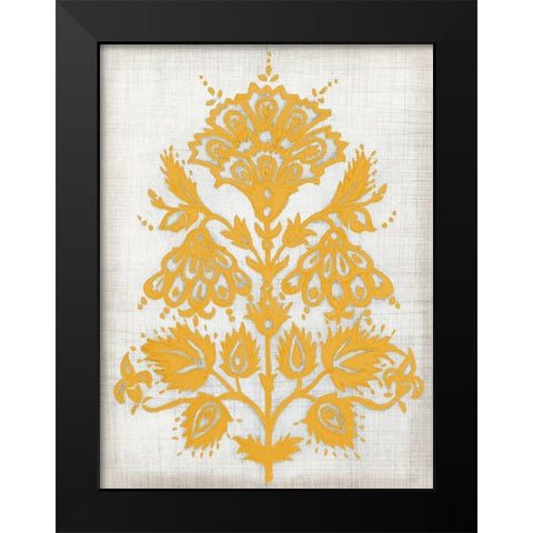 Saffron Detail I Black Modern Wood Framed Art Print by Meagher, Megan