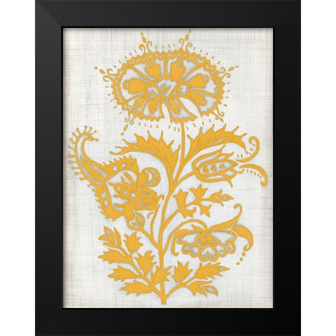 Saffron Detail II Black Modern Wood Framed Art Print by Meagher, Megan