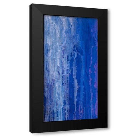Abstracted Iris Field I Black Modern Wood Framed Art Print by Guererra, Teodora