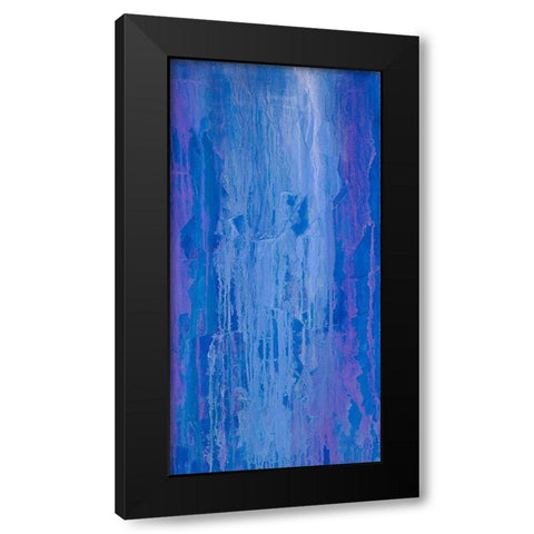 Abstracted Iris Field II Black Modern Wood Framed Art Print with Double Matting by Guererra, Teodora