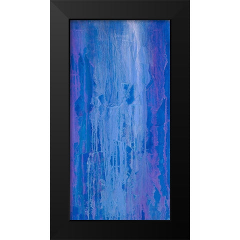 Abstracted Iris Field II Black Modern Wood Framed Art Print by Guererra, Teodora