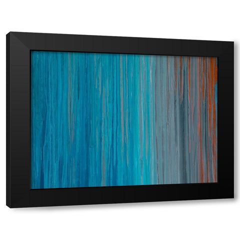 Drenched in Teal I Black Modern Wood Framed Art Print by Guererra, Teodora