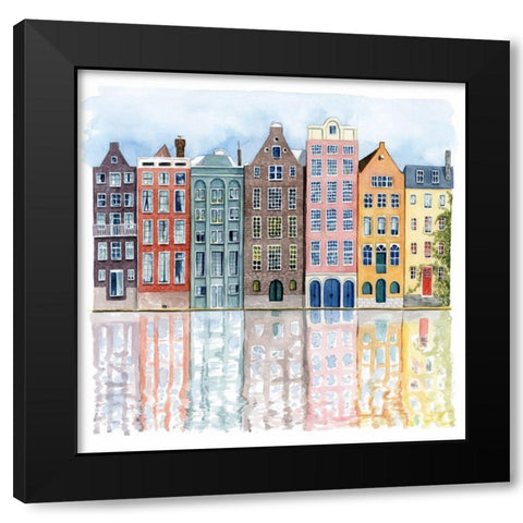 Neighborhood I Black Modern Wood Framed Art Print with Double Matting by Popp, Grace