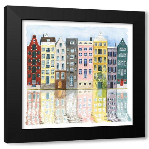 Neighborhood II Black Modern Wood Framed Art Print by Popp, Grace