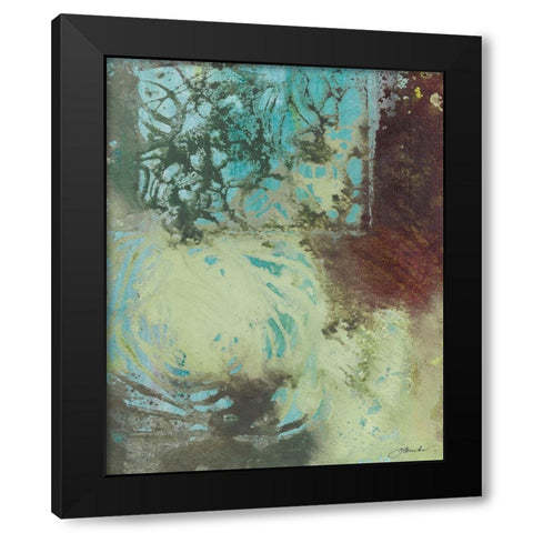 Poetry in Motion I Black Modern Wood Framed Art Print with Double Matting by Combs, Joyce