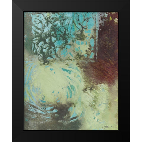 Poetry in Motion I Black Modern Wood Framed Art Print by Combs, Joyce