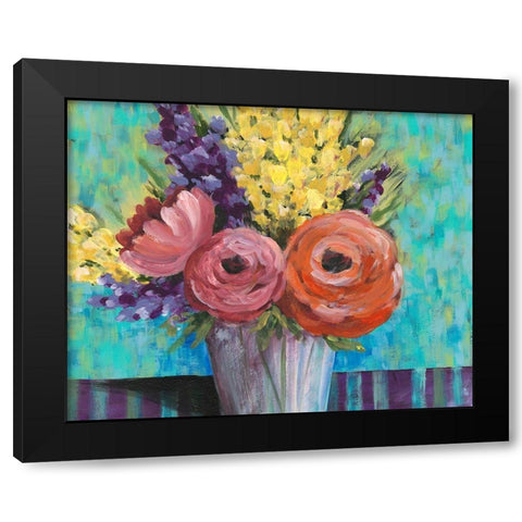 Early Summer Blooms I Black Modern Wood Framed Art Print with Double Matting by Moore, Regina