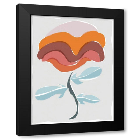 Mod Quirk V Black Modern Wood Framed Art Print with Double Matting by Delamater, Rob