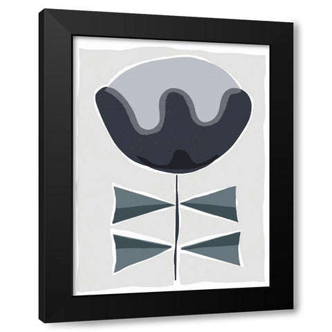 Mod Quirk VII Black Modern Wood Framed Art Print by Delamater, Rob