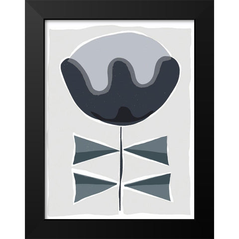 Mod Quirk VII Black Modern Wood Framed Art Print by Delamater, Rob