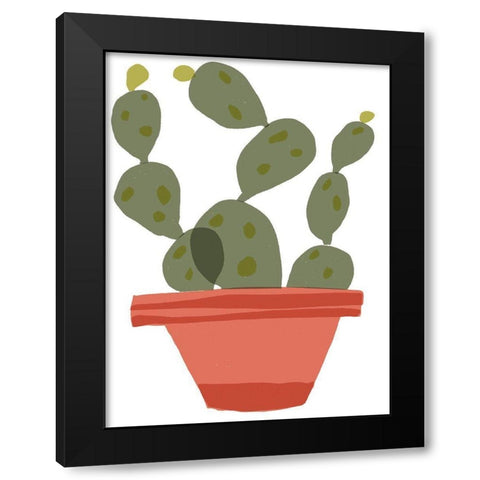 Mod Cactus VII Black Modern Wood Framed Art Print by Delamater, Rob
