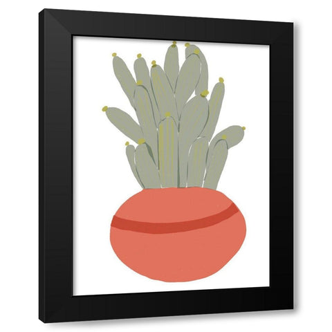 Mod Cactus VIII Black Modern Wood Framed Art Print by Delamater, Rob