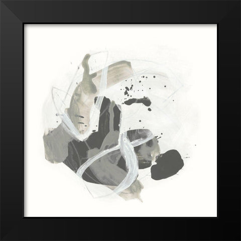 Monochrome Missive III Black Modern Wood Framed Art Print by Vess, June Erica