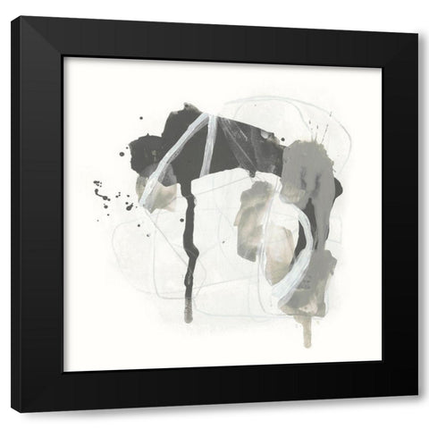 Monochrome Missive IV Black Modern Wood Framed Art Print by Vess, June Erica