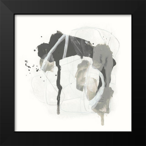 Monochrome Missive IV Black Modern Wood Framed Art Print by Vess, June Erica