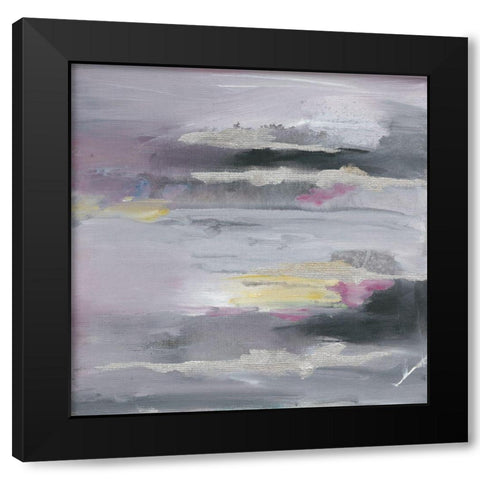 Silver Crossing I Black Modern Wood Framed Art Print with Double Matting by Combs, Joyce