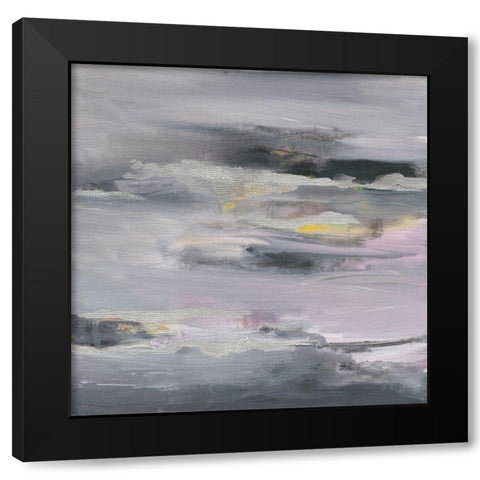 Silver Crossing II Black Modern Wood Framed Art Print by Combs, Joyce