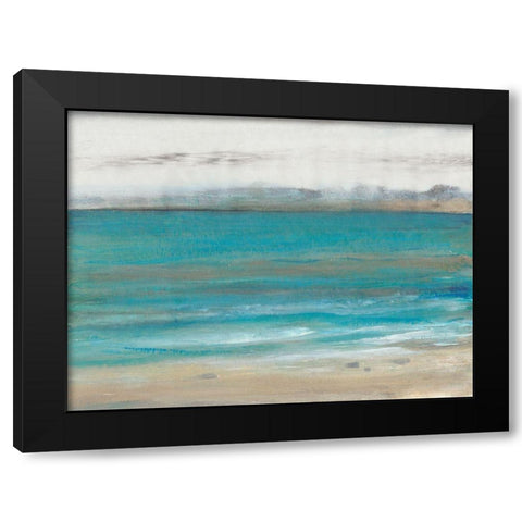 Seashore I Black Modern Wood Framed Art Print with Double Matting by OToole, Tim