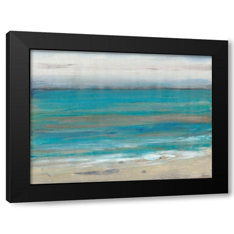 Seashore II Black Modern Wood Framed Art Print with Double Matting by OToole, Tim