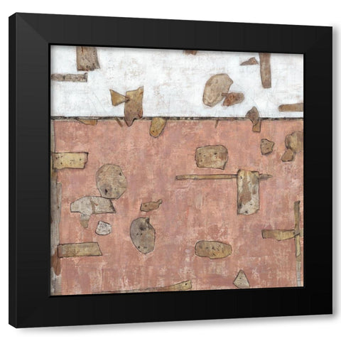 Inlay I Black Modern Wood Framed Art Print by OToole, Tim