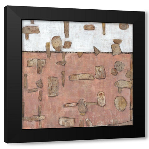 Inlay II Black Modern Wood Framed Art Print by OToole, Tim