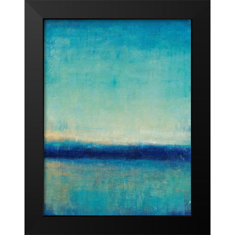 Blue Horizon II Black Modern Wood Framed Art Print by OToole, Tim