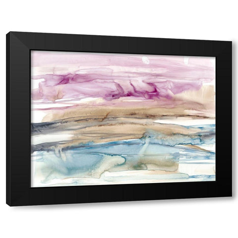 Umber and Fuchsia Vista I Black Modern Wood Framed Art Print by Goldberger, Jennifer