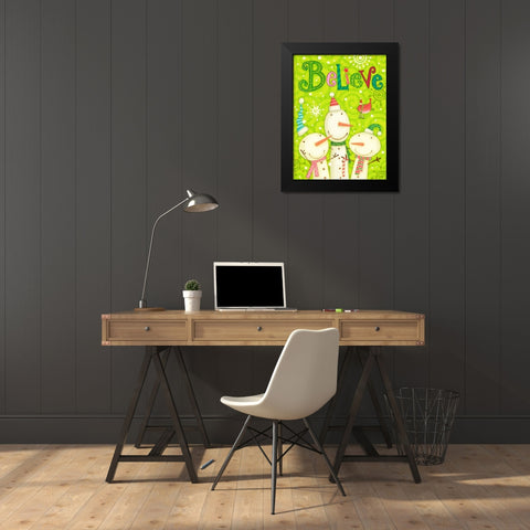 Bright Believe I Black Modern Wood Framed Art Print by Eisner, Viv