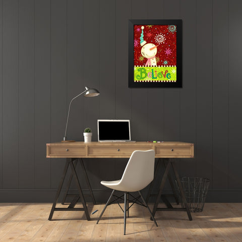 Bright Believe II Black Modern Wood Framed Art Print by Eisner, Viv
