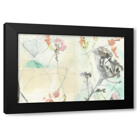 Lacy Overlay II Black Modern Wood Framed Art Print with Double Matting by Goldberger, Jennifer
