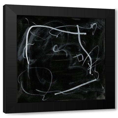 Erase I Black Modern Wood Framed Art Print by Wang, Melissa