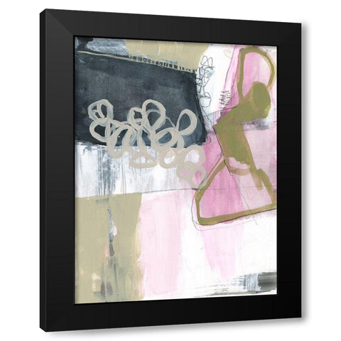 Olive Marks I Black Modern Wood Framed Art Print with Double Matting by Goldberger, Jennifer