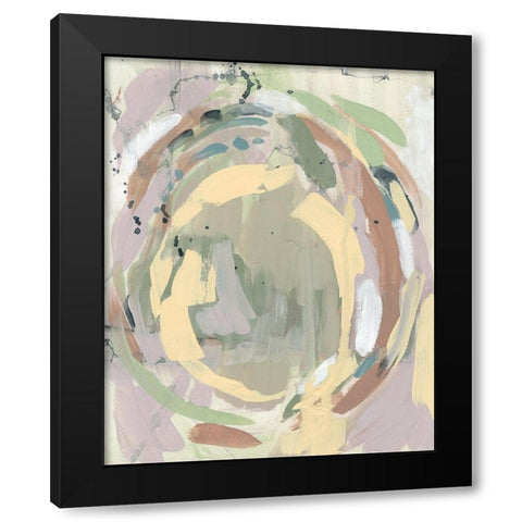 Pastel Around II Black Modern Wood Framed Art Print by Goldberger, Jennifer