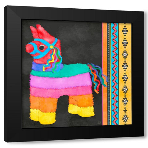PiÃ±ata Party I Black Modern Wood Framed Art Print by Reynolds, Jade