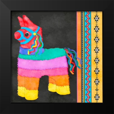PiÃ±ata Party I Black Modern Wood Framed Art Print by Reynolds, Jade