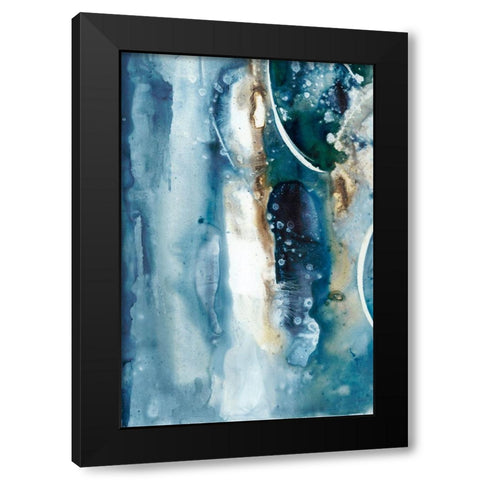 Peaceful Calm I Black Modern Wood Framed Art Print by Combs, Joyce