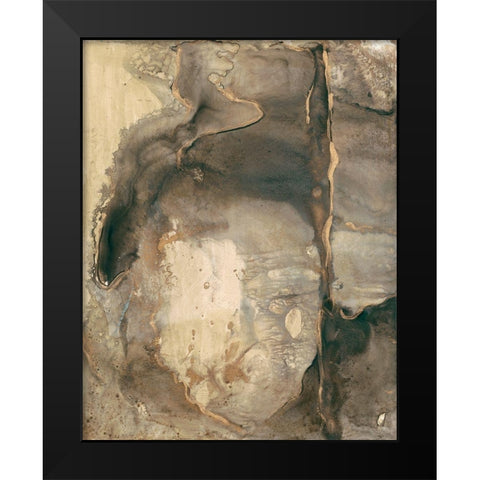 Ancient Rock I Black Modern Wood Framed Art Print by Combs, Joyce