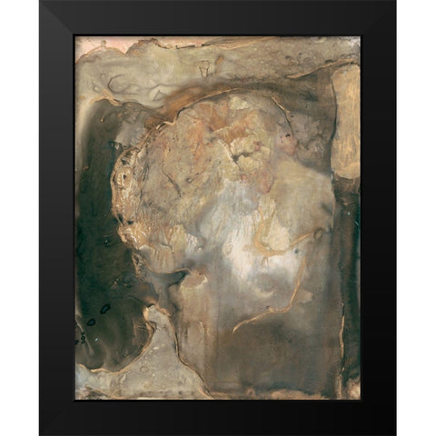 Ancient Rock II Black Modern Wood Framed Art Print by Combs, Joyce