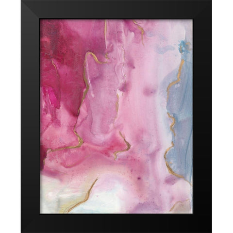 Magenta Dream I Black Modern Wood Framed Art Print by Combs, Joyce