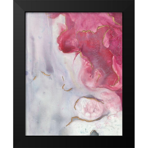 Magenta Dream II Black Modern Wood Framed Art Print by Combs, Joyce